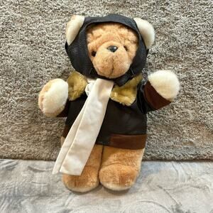 Paradies Teddy Bear Aviator Pilot Black Biker Faux Leather Motorcycle Jacket
